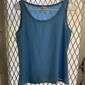 Oh My Gauze size 1 Blue Sleeveless round Neck